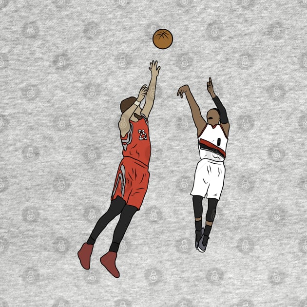 Damian Lillard Game Winner Vs. Houston by rattraptees